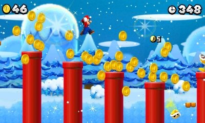Gold, Gold, Gold, Gold, Gold: Mario hat scheinbar nichts anderes mehr im Sinn. Es gilt jetzt, eine Million der überall befindlichen Münzen zu sammeln.