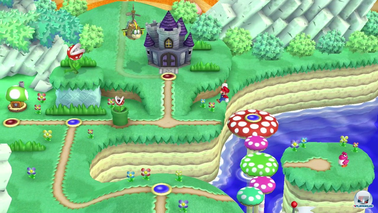 Die hübsche Oberwelt weckt schöne Erinnerungen an Super Mario World und ist mehr als nur eine Levelschleuse.