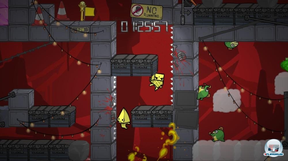 Vorsicht, explosiver Frosch: Die marschierenden Minen mit Stock und Hut lassen sich auch vom Spieler einsetzen.