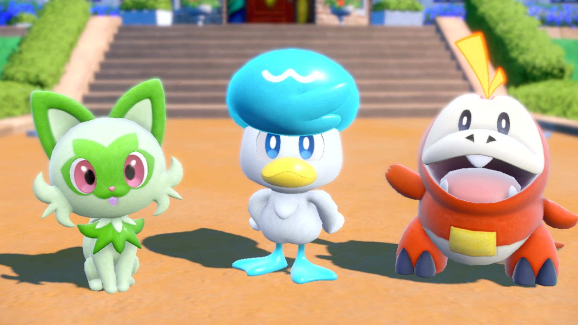 Auch bei den Startern erwarten euch wieder drei neue Partnerpokémon. Für welches werdet ihr euch entscheiden? Quelle: The Pokémon Company / Game Freak