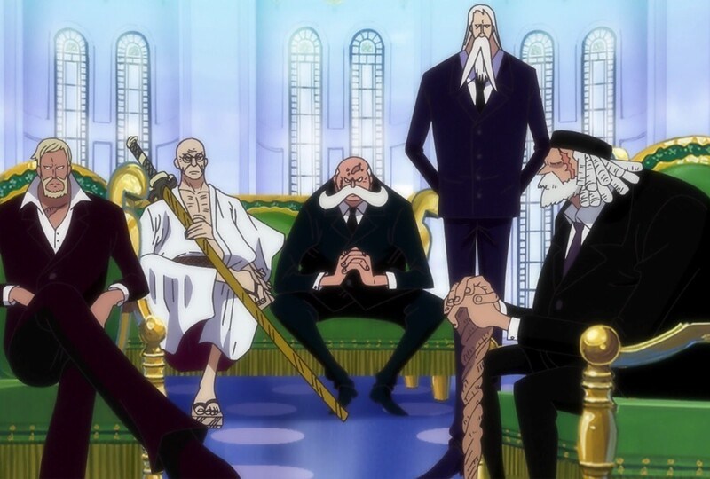 Die fünf Weisen in One Piece stehen an der Spitze der Weltregierung - zumindest fast. Sie gelten als unanfechtbare Autorität.