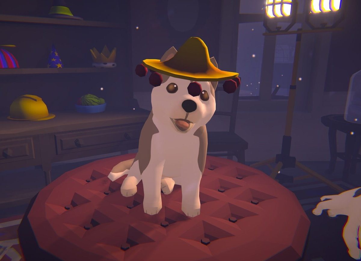 Ein Hundecharakter aus dem Spiel Haunted Paws